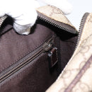 GUCCI GG Supreme Shoulder Bag PVC Leather Beige Silver 114531 Auth 198958-19