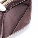 GUCCI GG Supreme Shoulder Bag PVC Leather Beige Silver 114531 Auth 198958-23