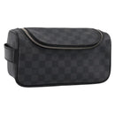 LOUIS VUITTON Damier Grafitte Toilette Pouch Clutch Bag N47625 LV Auth 198959A-1