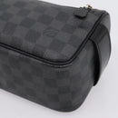 LOUIS VUITTON Damier Grafitte Toilette Pouch Clutch Bag N47625 LV Auth 198959A-15
