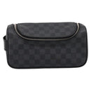 LOUIS VUITTON Damier Grafitte Toilette Pouch Clutch Bag N47625 LV Auth 198959A-13