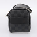 LOUIS VUITTON Damier Grafitte Toilette Pouch Clutch Bag N47625 LV Auth 198959A-3