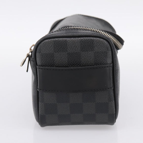 LOUIS VUITTON Damier Grafitte Toilette Pouch Clutch Bag N47625 LV Auth 198959A