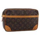 LOUIS VUITTON Monogram Compiegne 28 Clutch Bag M51845 LV Auth 198963-1