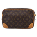 LOUIS VUITTON Monogram Compiegne 28 Clutch Bag M51845 LV Auth 198963-2