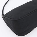 PRADA Accessory Pouch Nylon Black Silver Auth 198964-11