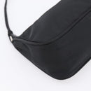 PRADA Accessory Pouch Nylon Black Silver Auth 198964-13
