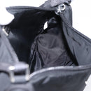 PRADA Accessory Pouch Nylon Black Silver Auth 198964-20