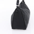 PRADA Accessory Pouch Nylon Black Silver Auth 198964-5