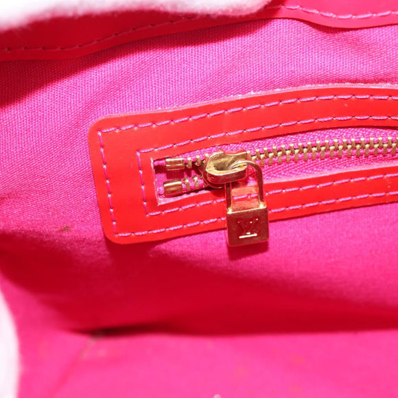 LOUIS VUITTON Monogram Vernis Wilshire PM Hand Bag Rose Pop M93643 Auth 198966