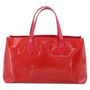 LOUIS VUITTON Monogram Vernis Wilshire PM Hand Bag Rose Pop M93643 Auth 198966-2