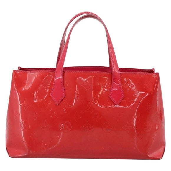 LOUIS VUITTON Monogram Vernis Wilshire PM Hand Bag Rose Pop M93643 Auth 198966