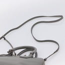 PRADA Hand Bag Saffiano 2way Gray Silver Auth 198967A-10