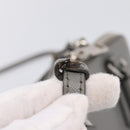 PRADA Hand Bag Saffiano 2way Gray Silver Auth 198967A-11