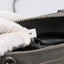 PRADA Hand Bag Saffiano 2way Gray Silver Auth 198967A-28