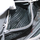 PRADA Hand Bag Saffiano 2way Gray Silver Auth 198967A-30
