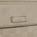 GUCCI GuccissimaGG Body Bag Leather Ivory Silver 162916 Auth 198969-17