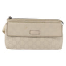 GUCCI GuccissimaGG Body Bag Leather Ivory Silver 162916 Auth 198969-2