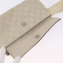 GUCCI GuccissimaGG Body Bag Leather Ivory Silver 162916 Auth 198969-23