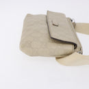 GUCCI GuccissimaGG Body Bag Leather Ivory Silver 162916 Auth 198969-6