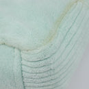 Miu Miu Terry Cloth Tote Bag Pile Light Blue Gold Tone Auth 198970-15