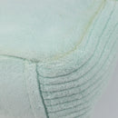 Miu Miu Terry Cloth Tote Bag Pile Light Blue Gold Tone Auth 198970-17