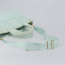 Miu Miu Terry Cloth Tote Bag Pile Light Blue Gold Tone Auth 198970-9
