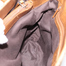 GUCCI GG Canvas Bamboo Hand Bag Beige Black 112526 Auth 198971A-19
