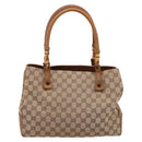 GUCCI GG Canvas Bamboo Hand Bag Beige Black 112526 Auth 198971A-2