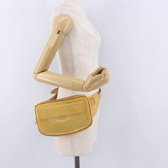 LOUIS VUITTON Monogram Vernis Fulton Waist Bag Gris M91041 LV Auth 198975