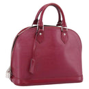 LOUIS VUITTON Epi Alma PM Hand Bag Fuchsia M40490 LV Auth 198976-1