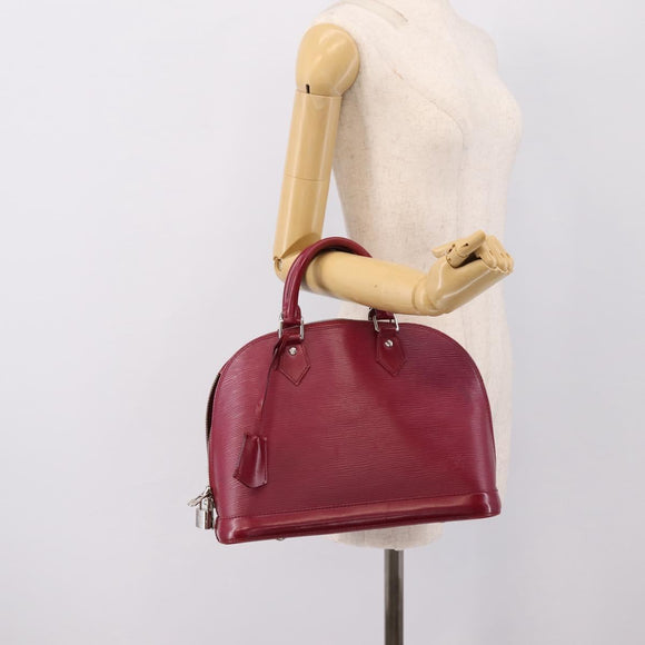 LOUIS VUITTON Epi Alma PM Hand Bag Fuchsia M40490 LV Auth 198976