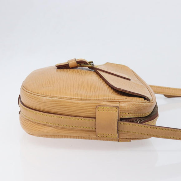 LOUIS VUITTON Epi Jeune Fille MM Shoulder Bag Winnipeg Beige M52156 Auth 198978