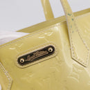LOUIS VUITTON Monogram Vernis Wilshire PM Hand Bag Broncorail M91452 Auth 198982-17