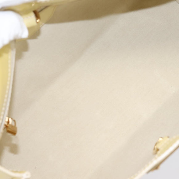 LOUIS VUITTON Monogram Vernis Wilshire PM Hand Bag Broncorail M91452 Auth 198982
