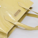 LOUIS VUITTON Monogram Vernis Wilshire PM Hand Bag Broncorail M91452 Auth 198982-6