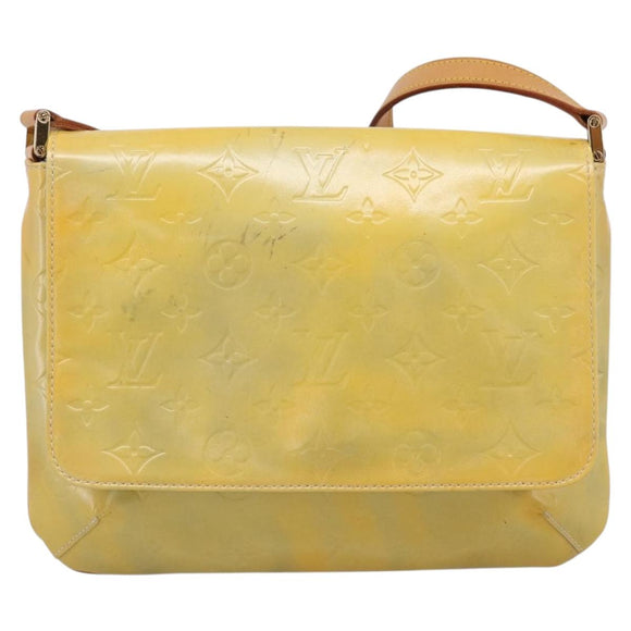 LOUIS VUITTON Monogram Vernis Thompson Street Bag Gris M91008 LV Auth 198985