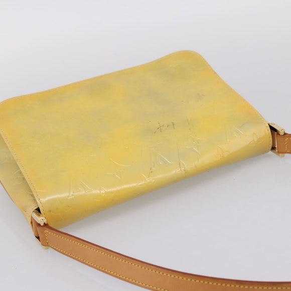 LOUIS VUITTON Monogram Vernis Thompson Street Bag Gris M91008 LV Auth 198985