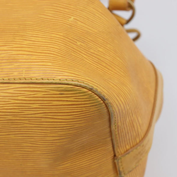 LOUIS VUITTON Epi Petit Noe Shoulder Bag Tassili Yellow M44109 LV Auth 198986
