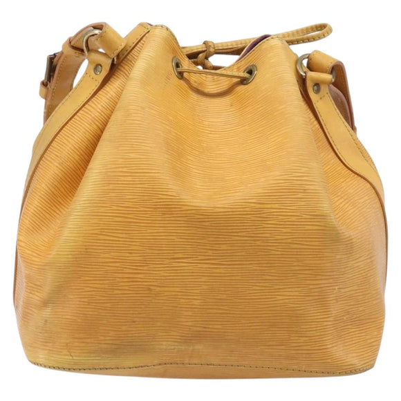 LOUIS VUITTON Epi Petit Noe Shoulder Bag Tassili Yellow M44109 LV Auth 198986