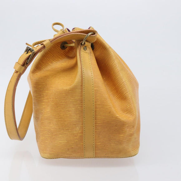 LOUIS VUITTON Epi Petit Noe Shoulder Bag Tassili Yellow M44109 LV Auth 198986