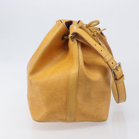 LOUIS VUITTON Epi Petit Noe Shoulder Bag Tassili Yellow M44109 LV Auth 198986