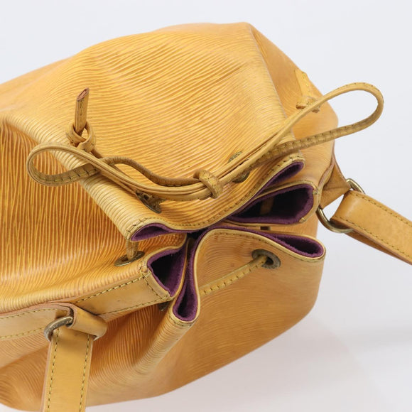 LOUIS VUITTON Epi Petit Noe Shoulder Bag Tassili Yellow M44109 LV Auth 198986