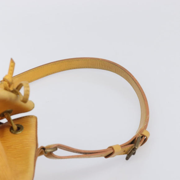 LOUIS VUITTON Epi Petit Noe Shoulder Bag Tassili Yellow M44109 LV Auth 198986