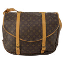 LOUIS VUITTON Monogram Saumur 43 Shoulder Bag M42252 LV Auth 198992-2