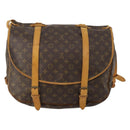 LOUIS VUITTON Monogram Saumur 43 Shoulder Bag M42252 LV Auth 198992-3