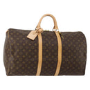 LOUIS VUITTON Monogram Keepall 55 Boston Bag M41424 LV Auth 198998V-1
