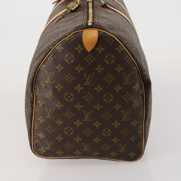 LOUIS VUITTON Monogram Keepall 55 Boston Bag M41424 LV Auth 198998V