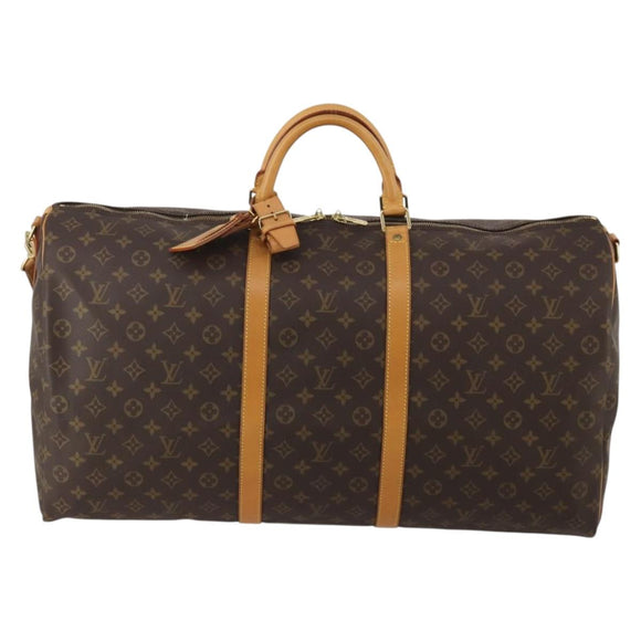 LOUIS VUITTON Monogram Keepall Bandouliere 60 Boston Bag M41412 LV Auth 198999V