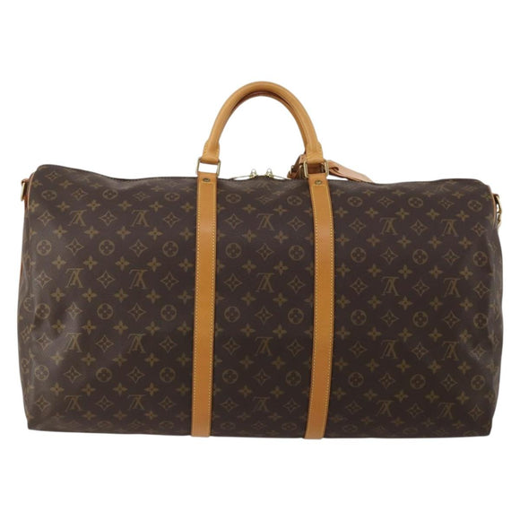 LOUIS VUITTON Monogram Keepall Bandouliere 60 Boston Bag M41412 LV Auth 198999V